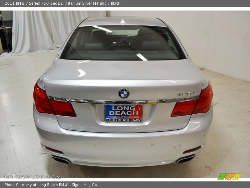 Titanium Silver Metallic / Black 2011 BMW 7 Series 750i Sedan