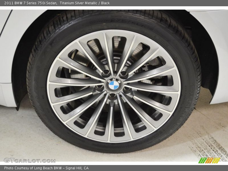 Titanium Silver Metallic / Black 2011 BMW 7 Series 750i Sedan