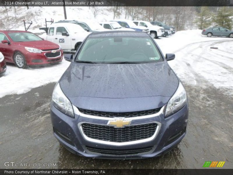 Atlantis Blue Metallic / Jet Black 2014 Chevrolet Malibu LT