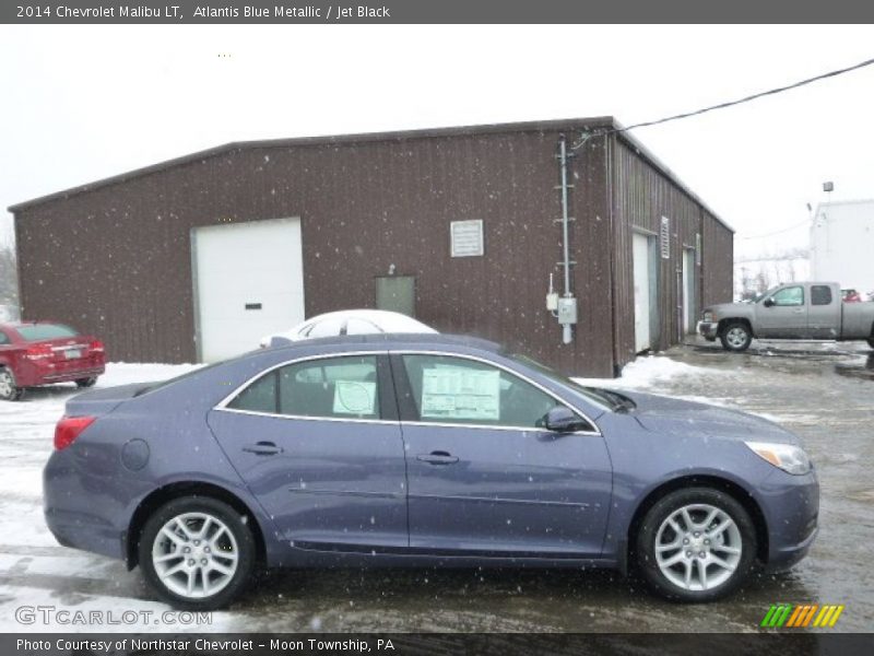 Atlantis Blue Metallic / Jet Black 2014 Chevrolet Malibu LT