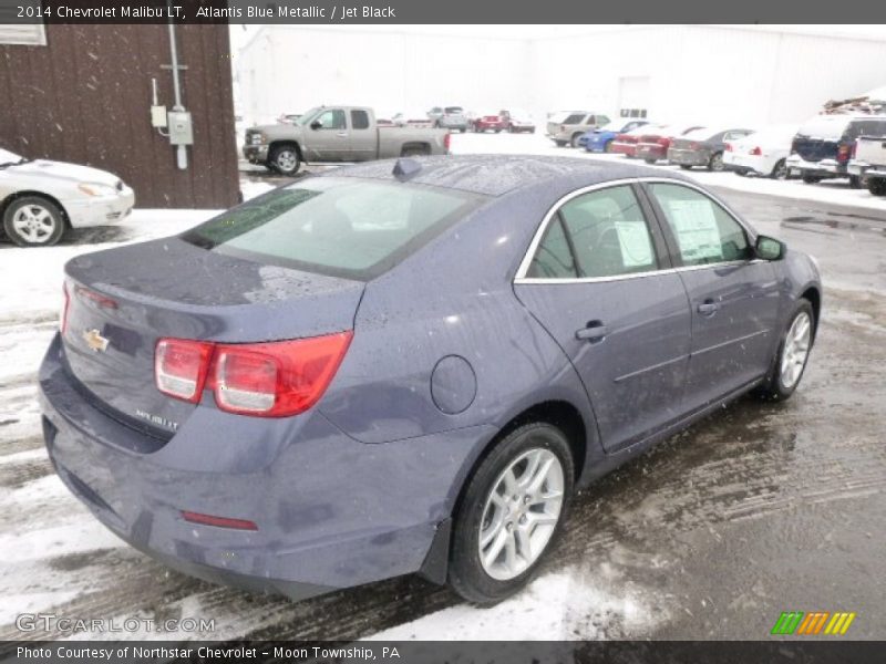 Atlantis Blue Metallic / Jet Black 2014 Chevrolet Malibu LT