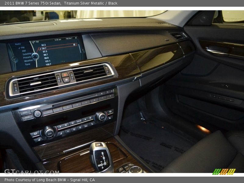 Titanium Silver Metallic / Black 2011 BMW 7 Series 750i Sedan