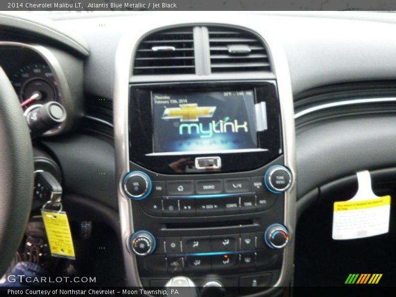 Atlantis Blue Metallic / Jet Black 2014 Chevrolet Malibu LT
