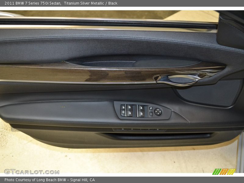 Titanium Silver Metallic / Black 2011 BMW 7 Series 750i Sedan