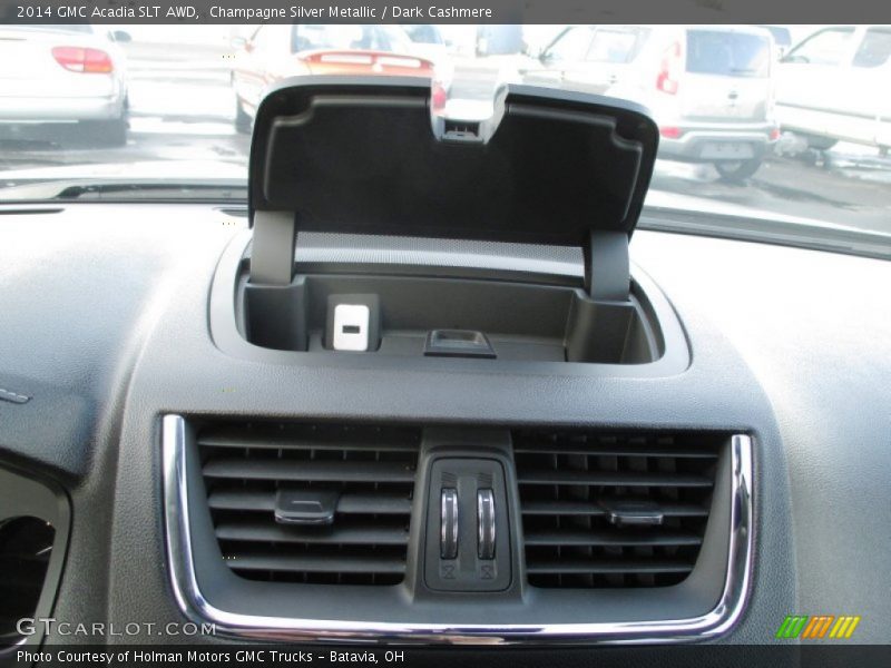 Champagne Silver Metallic / Dark Cashmere 2014 GMC Acadia SLT AWD
