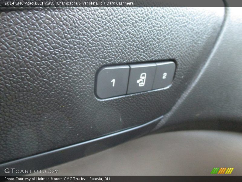 Champagne Silver Metallic / Dark Cashmere 2014 GMC Acadia SLT AWD