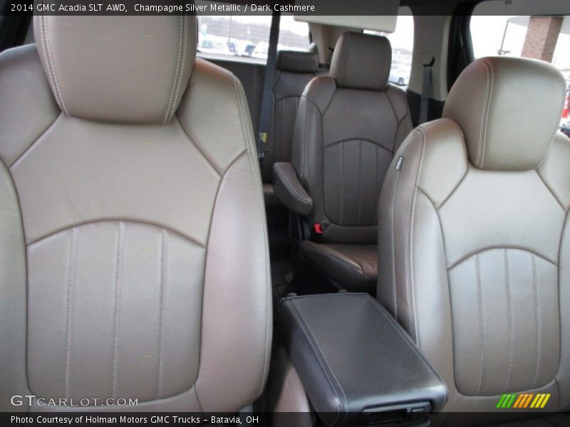 Champagne Silver Metallic / Dark Cashmere 2014 GMC Acadia SLT AWD