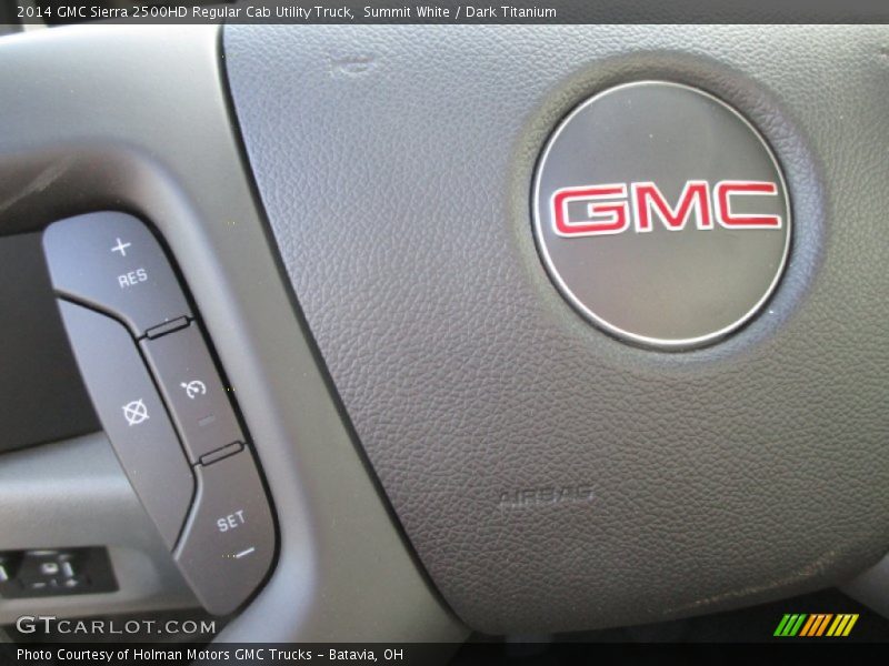 Summit White / Dark Titanium 2014 GMC Sierra 2500HD Regular Cab Utility Truck