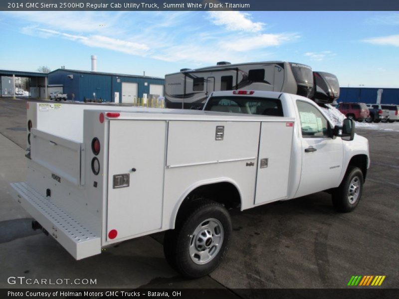 Summit White / Dark Titanium 2014 GMC Sierra 2500HD Regular Cab Utility Truck