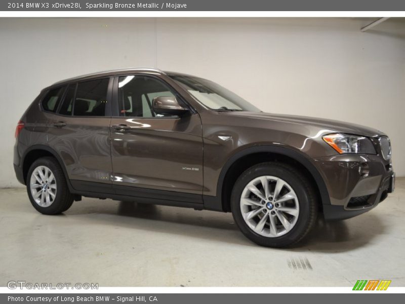 Sparkling Bronze Metallic / Mojave 2014 BMW X3 xDrive28i
