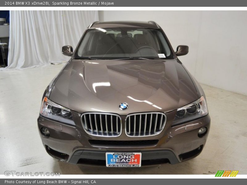 Sparkling Bronze Metallic / Mojave 2014 BMW X3 xDrive28i