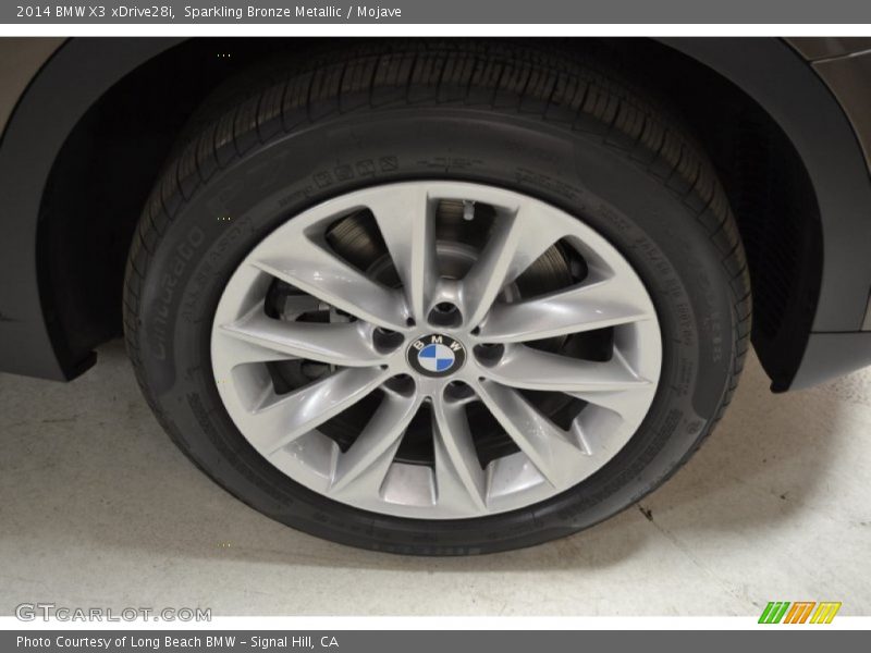 Sparkling Bronze Metallic / Mojave 2014 BMW X3 xDrive28i