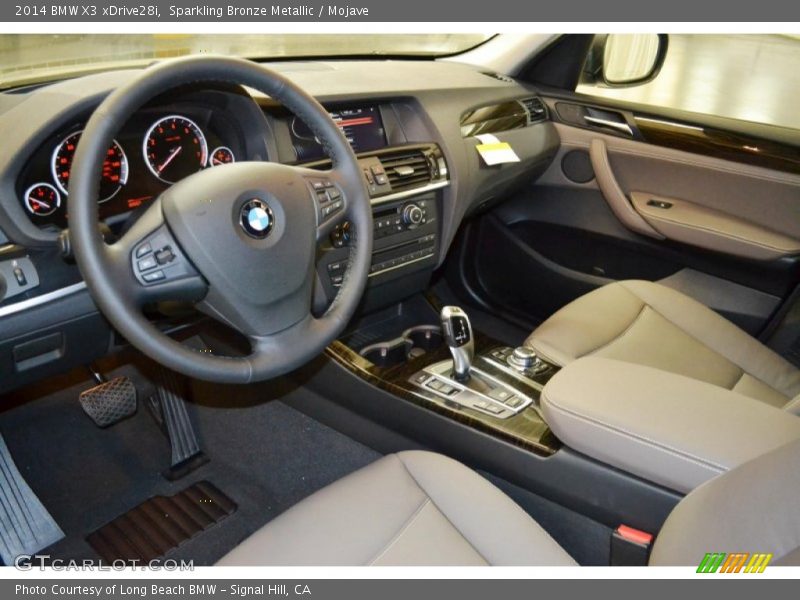 Sparkling Bronze Metallic / Mojave 2014 BMW X3 xDrive28i