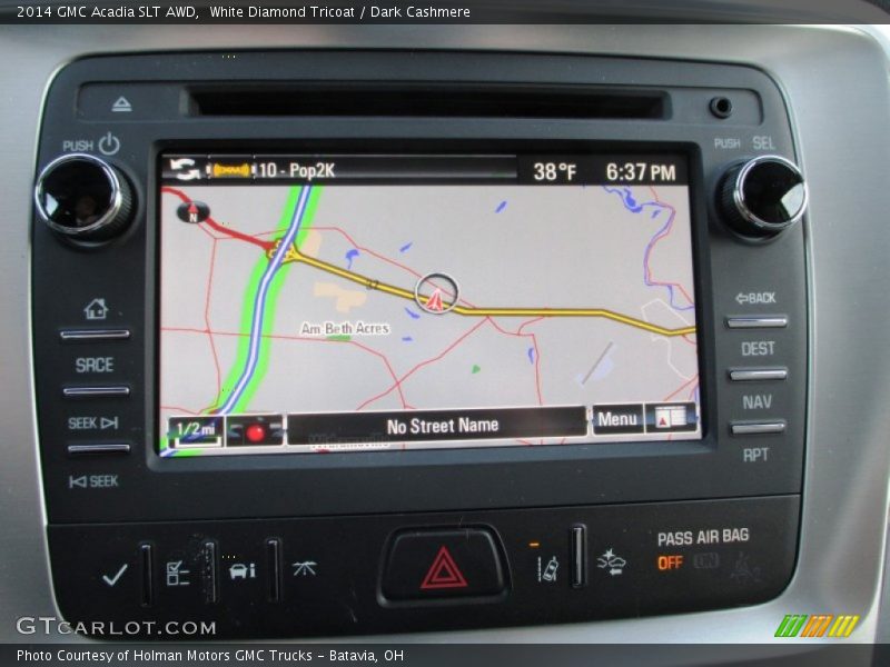 Navigation of 2014 Acadia SLT AWD