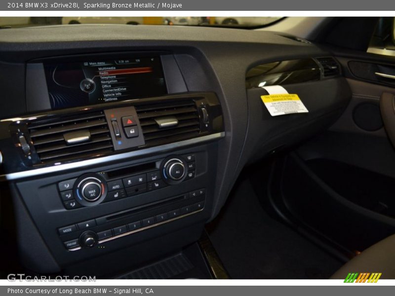 Sparkling Bronze Metallic / Mojave 2014 BMW X3 xDrive28i