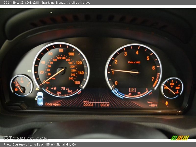 Sparkling Bronze Metallic / Mojave 2014 BMW X3 xDrive28i