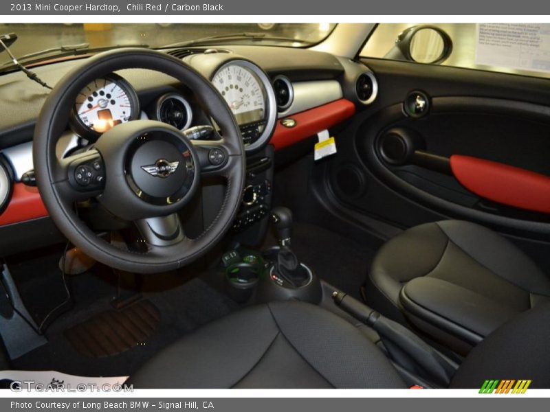 Chili Red / Carbon Black 2013 Mini Cooper Hardtop
