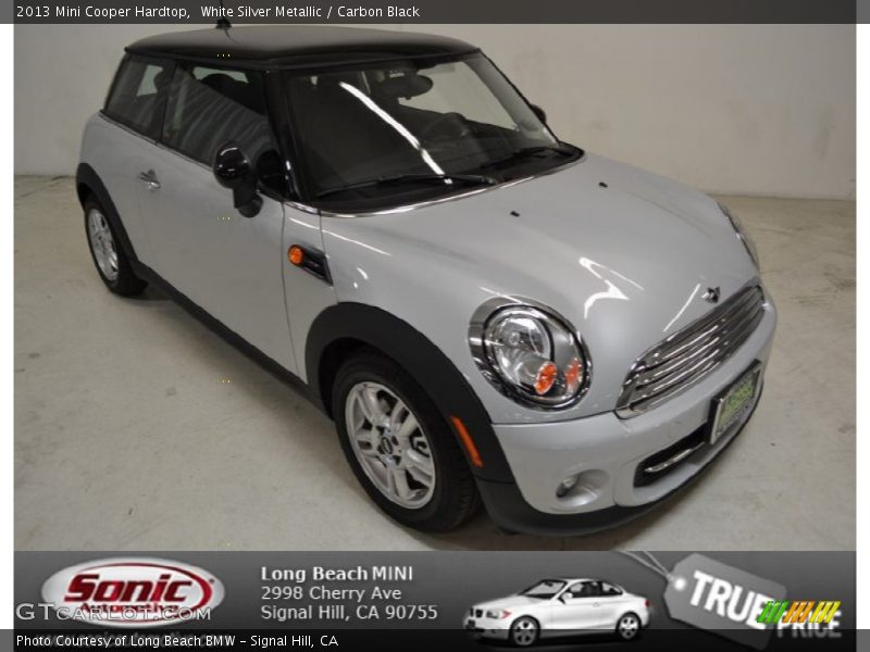 White Silver Metallic / Carbon Black 2013 Mini Cooper Hardtop