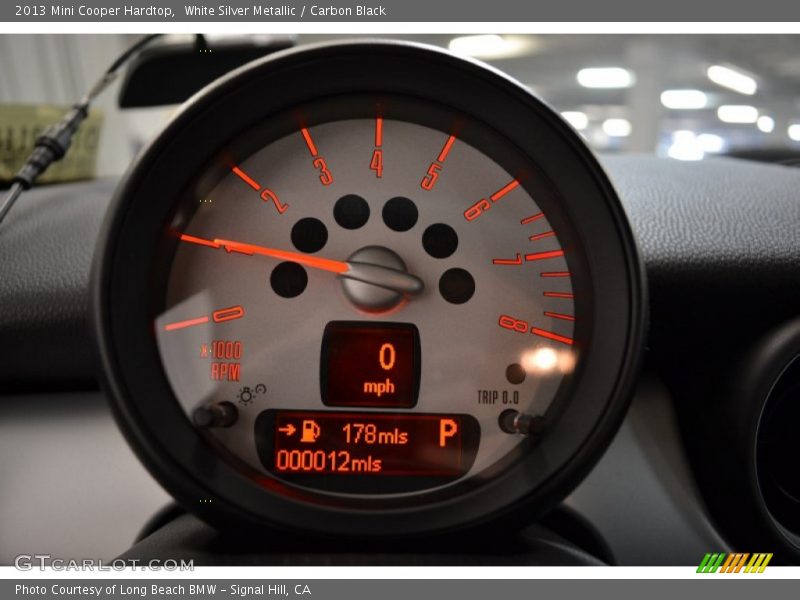 White Silver Metallic / Carbon Black 2013 Mini Cooper Hardtop