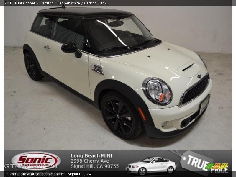 Pepper White / Carbon Black 2013 Mini Cooper S Hardtop