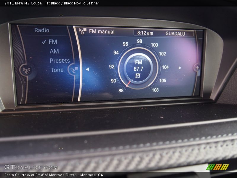 Jet Black / Black Novillo Leather 2011 BMW M3 Coupe