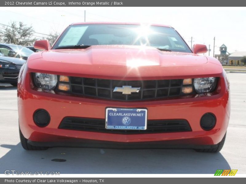 Inferno Orange Metallic / Black 2012 Chevrolet Camaro LS Coupe