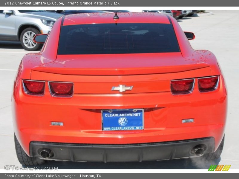 Inferno Orange Metallic / Black 2012 Chevrolet Camaro LS Coupe