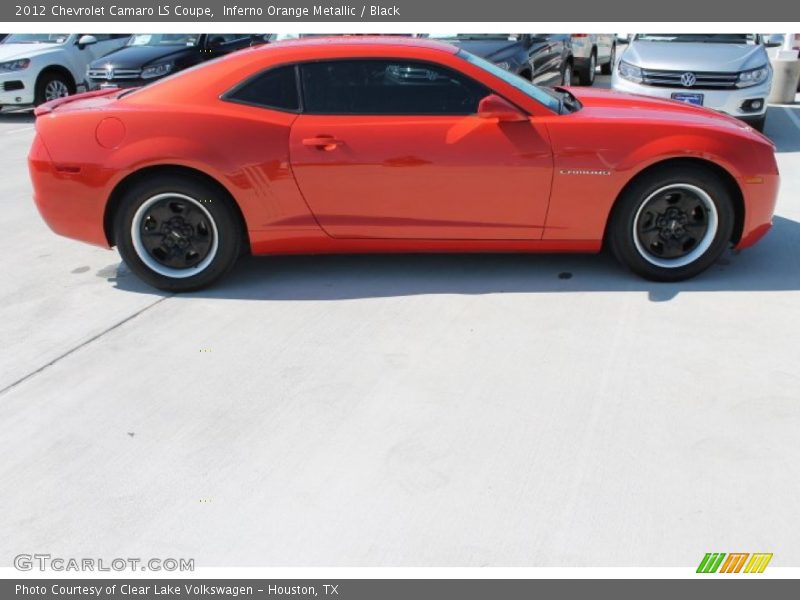 Inferno Orange Metallic / Black 2012 Chevrolet Camaro LS Coupe