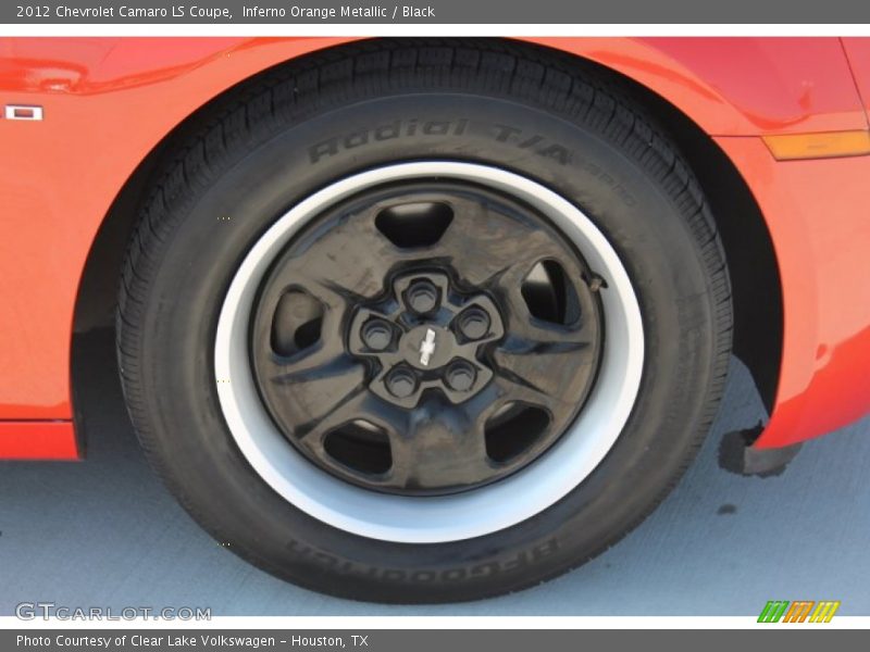 Inferno Orange Metallic / Black 2012 Chevrolet Camaro LS Coupe