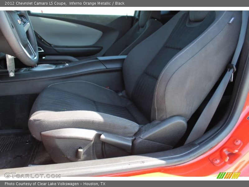 Inferno Orange Metallic / Black 2012 Chevrolet Camaro LS Coupe