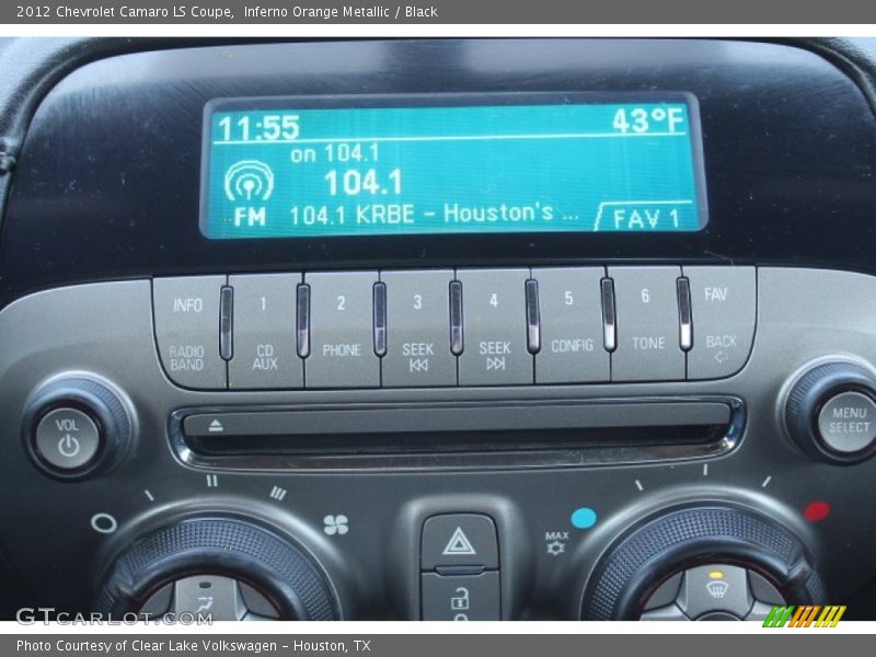 Inferno Orange Metallic / Black 2012 Chevrolet Camaro LS Coupe