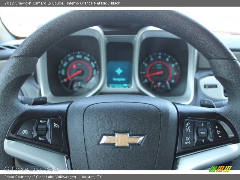 Inferno Orange Metallic / Black 2012 Chevrolet Camaro LS Coupe