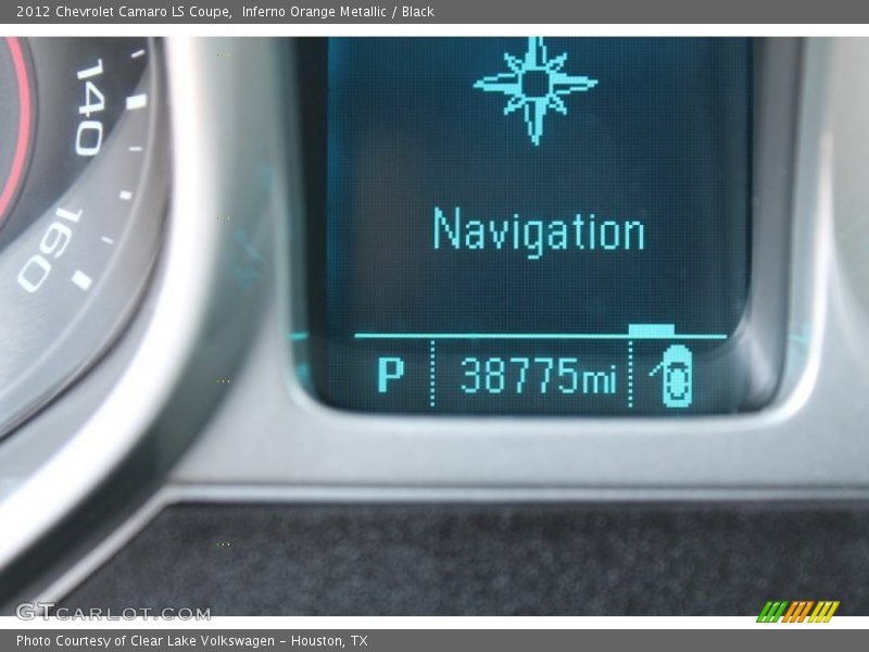 Inferno Orange Metallic / Black 2012 Chevrolet Camaro LS Coupe