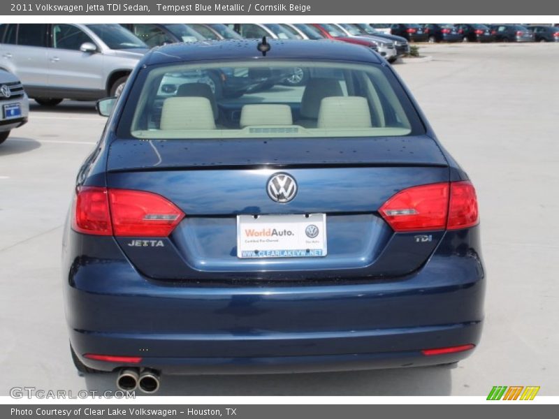 Tempest Blue Metallic / Cornsilk Beige 2011 Volkswagen Jetta TDI Sedan