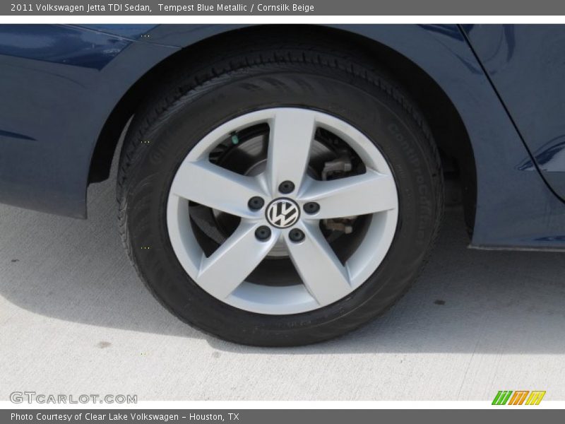 Tempest Blue Metallic / Cornsilk Beige 2011 Volkswagen Jetta TDI Sedan