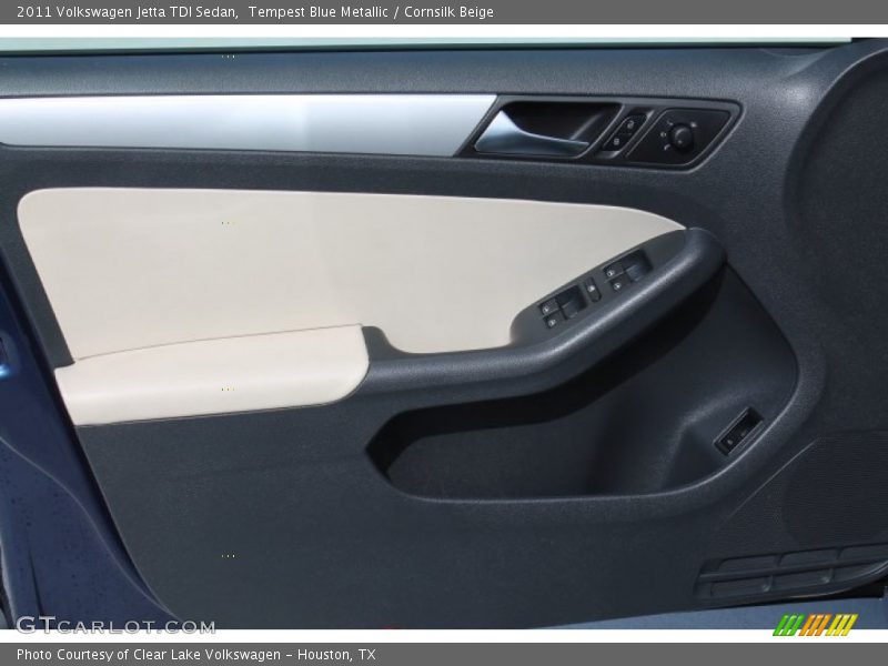 Tempest Blue Metallic / Cornsilk Beige 2011 Volkswagen Jetta TDI Sedan