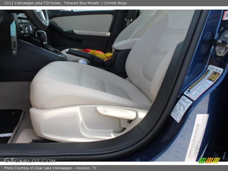 Tempest Blue Metallic / Cornsilk Beige 2011 Volkswagen Jetta TDI Sedan