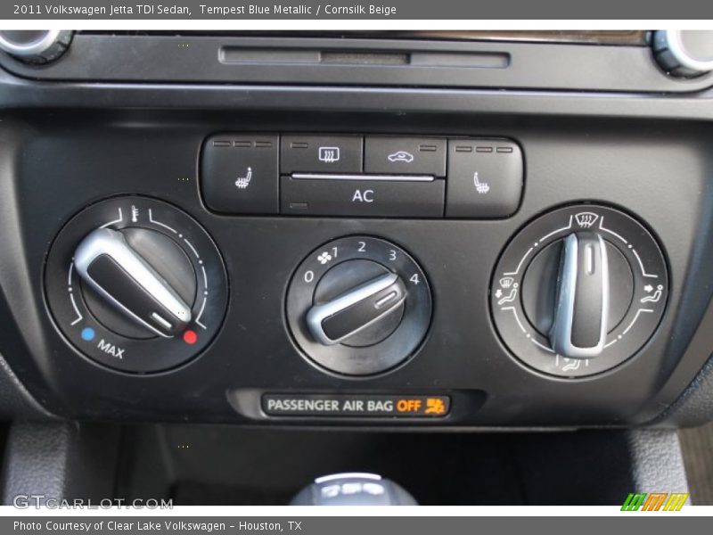 Tempest Blue Metallic / Cornsilk Beige 2011 Volkswagen Jetta TDI Sedan