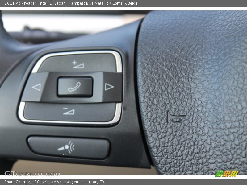 Tempest Blue Metallic / Cornsilk Beige 2011 Volkswagen Jetta TDI Sedan