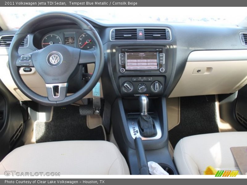 Tempest Blue Metallic / Cornsilk Beige 2011 Volkswagen Jetta TDI Sedan