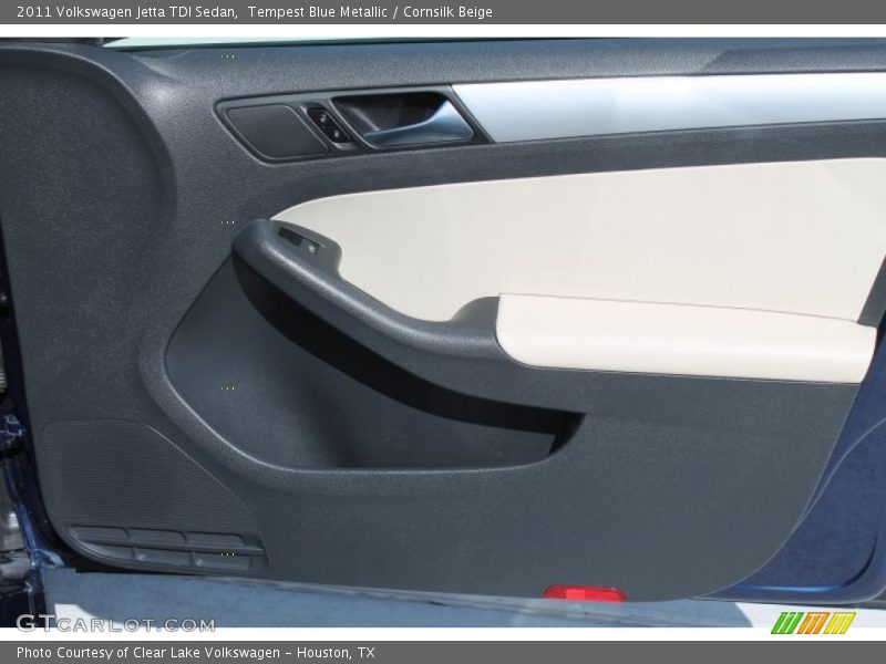 Tempest Blue Metallic / Cornsilk Beige 2011 Volkswagen Jetta TDI Sedan