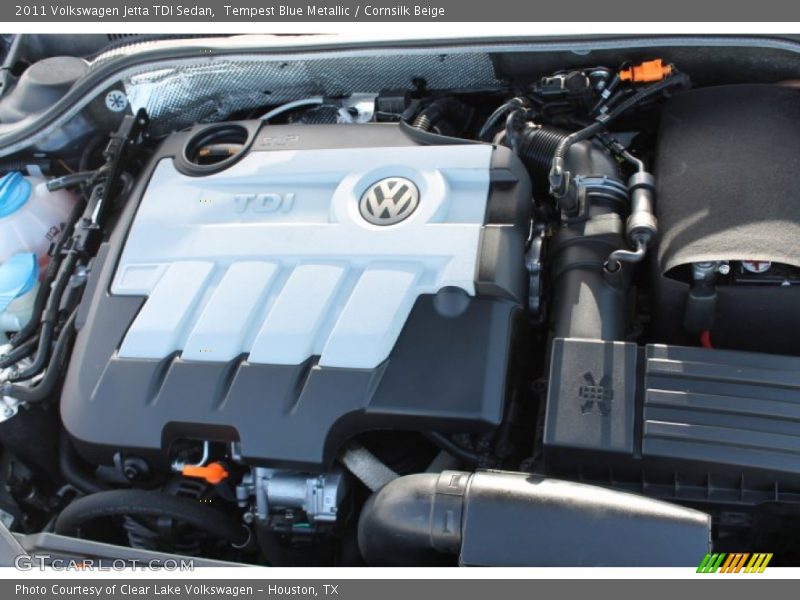 Tempest Blue Metallic / Cornsilk Beige 2011 Volkswagen Jetta TDI Sedan