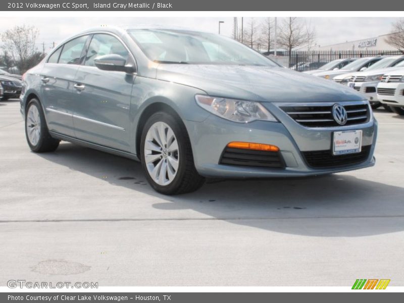 Island Gray Metallic / Black 2012 Volkswagen CC Sport