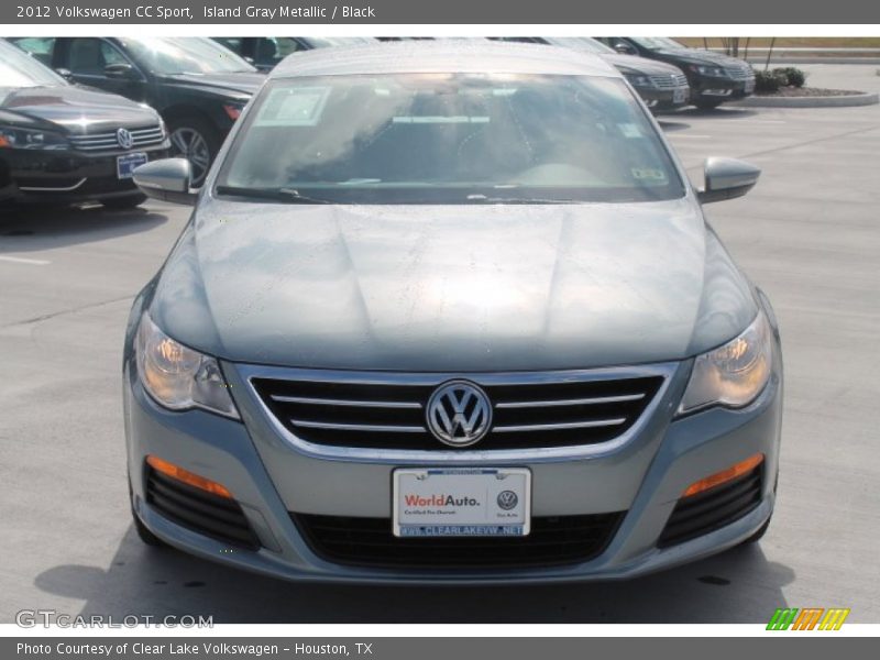 Island Gray Metallic / Black 2012 Volkswagen CC Sport