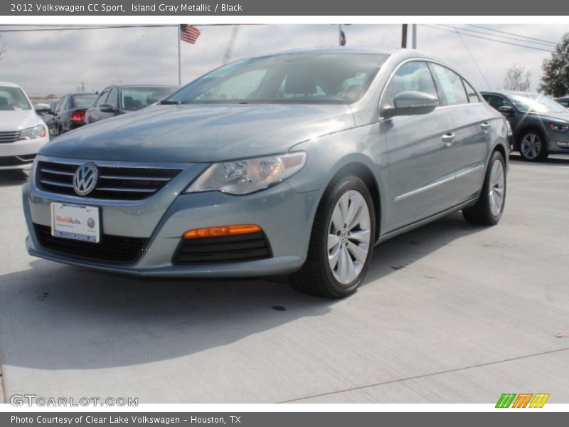 Island Gray Metallic / Black 2012 Volkswagen CC Sport