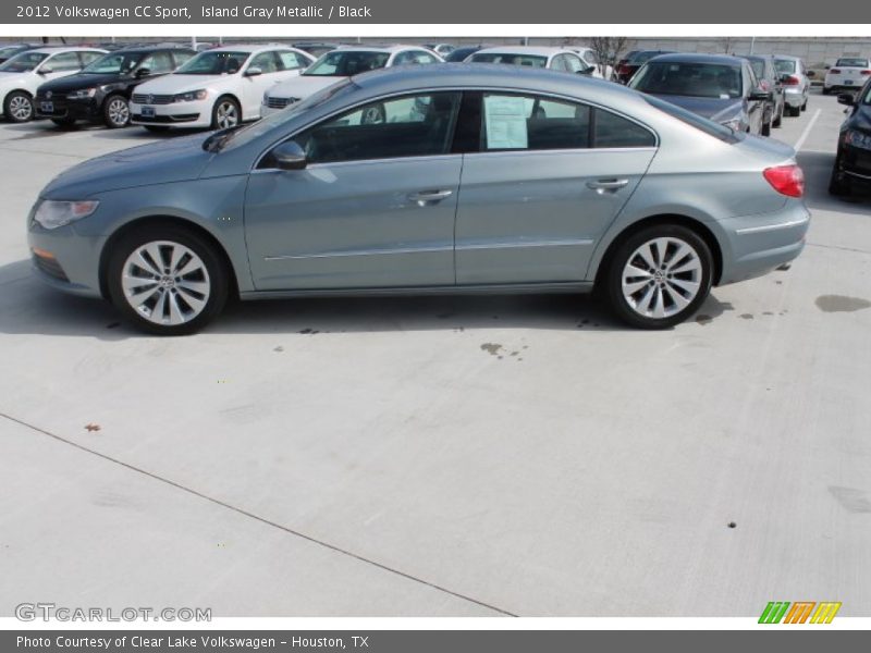 Island Gray Metallic / Black 2012 Volkswagen CC Sport