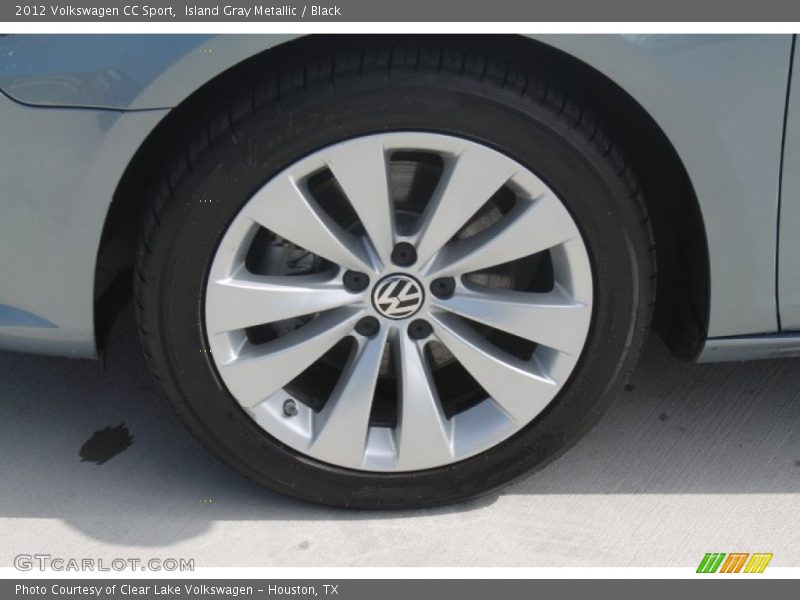 Island Gray Metallic / Black 2012 Volkswagen CC Sport