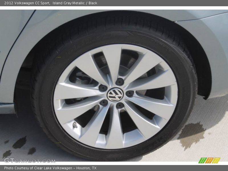 Island Gray Metallic / Black 2012 Volkswagen CC Sport