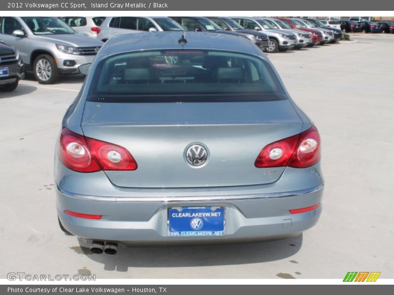Island Gray Metallic / Black 2012 Volkswagen CC Sport