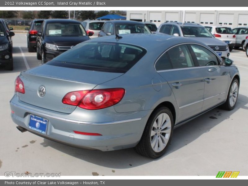 Island Gray Metallic / Black 2012 Volkswagen CC Sport